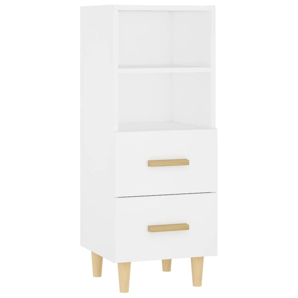 Weißes Sideboard Traianus 34,5x34x90cm (Holz)