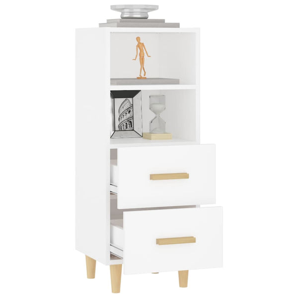 Weißes Sideboard Traianus 34,5x34x90cm (Holz)