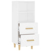 Weißes Sideboard Traianus 34,5x34x90cm (Holz)