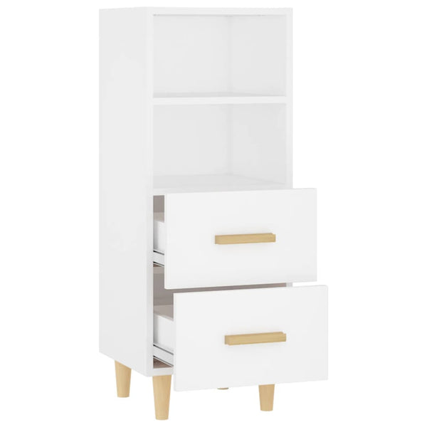 Weißes Sideboard Traianus 34,5x34x90cm (Holz)