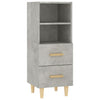 Betongraues Sideboard Traianus 34,5x34x90cm (Holz)
