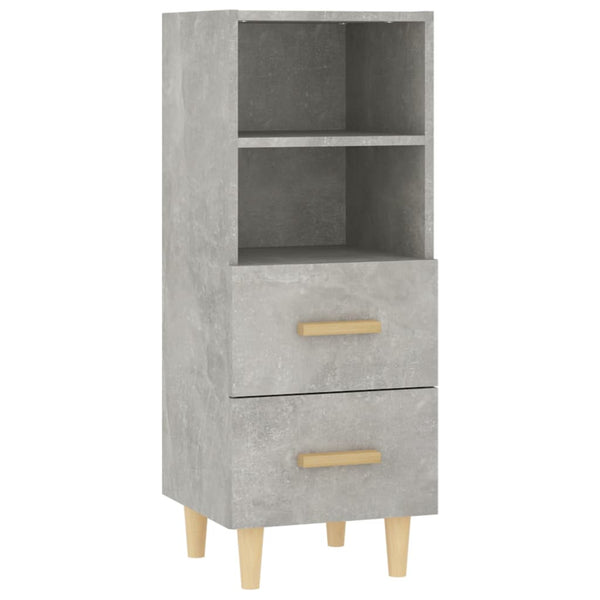 Betongraues Sideboard Traianus 34,5x34x90cm (Holz)
