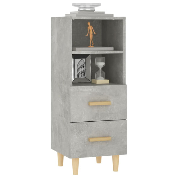 Betongraues Sideboard Traianus 34,5x34x90cm (Holz)