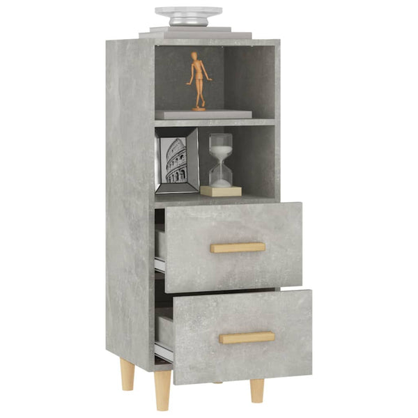 Betongraues Sideboard Traianus 34,5x34x90cm (Holz)