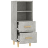 Betongraues Sideboard Traianus 34,5x34x90cm (Holz)