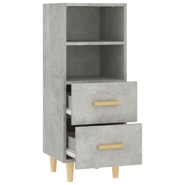 Betongraues Sideboard Traianus 34,5x34x90cm (Holz)