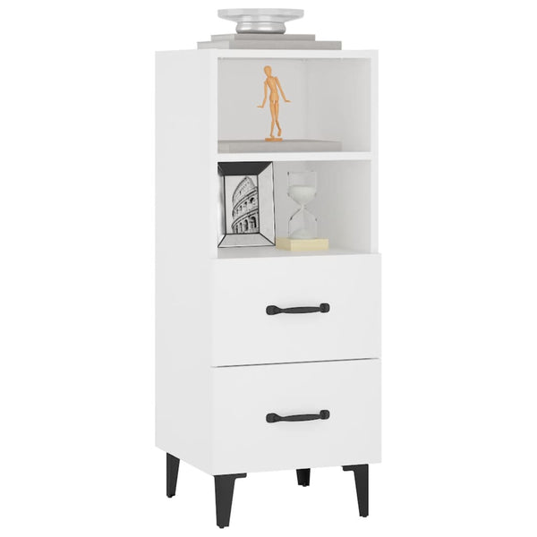 Weißes Sideboard Mariet 34,5x34x90cm (Holz)