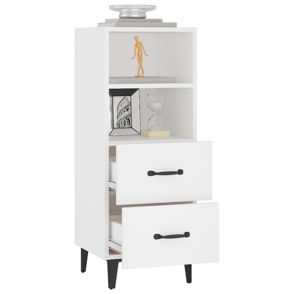 Weißes Sideboard Mariet 34,5x34x90cm (Holz)
