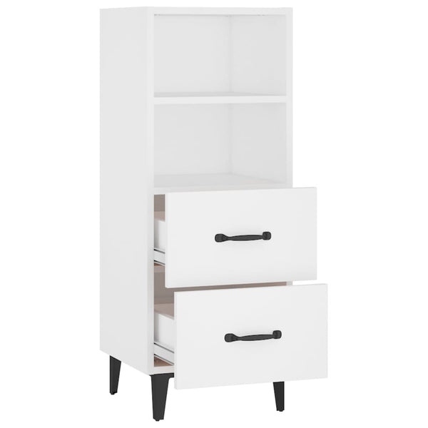 Weißes Sideboard Mariet 34,5x34x90cm (Holz)