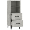 Betoninharmaa senkki Mariet 34,5x34x90cm (puinen)