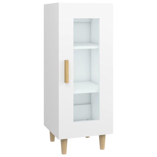 Weißes Sideboard Nemenia 34,5x34x90cm (Holz)