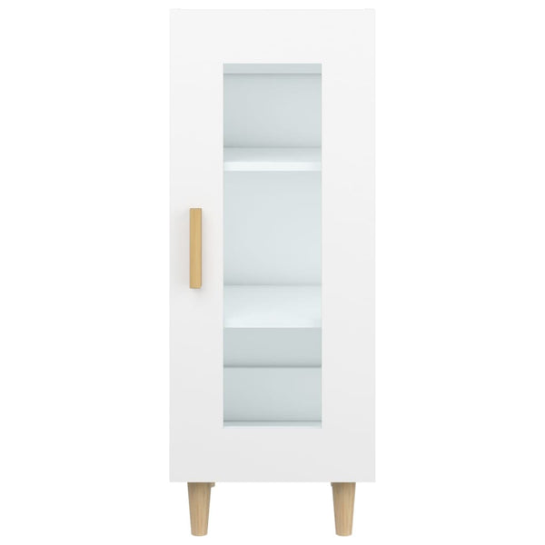 Weißes Sideboard Nemenia 34,5x34x90cm (Holz)