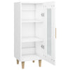 Weißes Sideboard Nemenia 34,5x34x90cm (Holz)