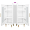 Weißes Sideboard Nemenia 34,5x34x90cm (Holz)