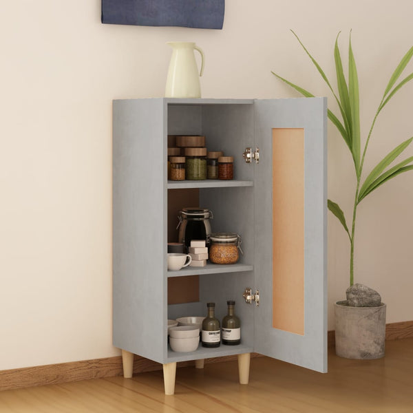 Betongraues Sideboard Kandy 34,5x34x90cm (Holz)