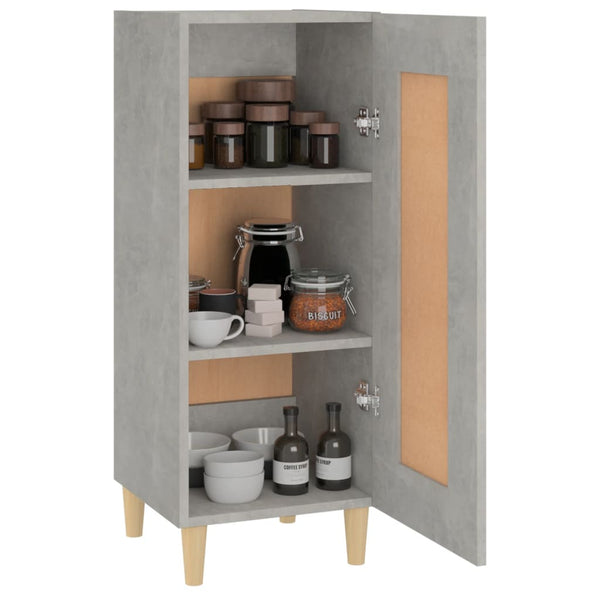 Betongraues Sideboard Kandy 34,5x34x90cm (Holz)