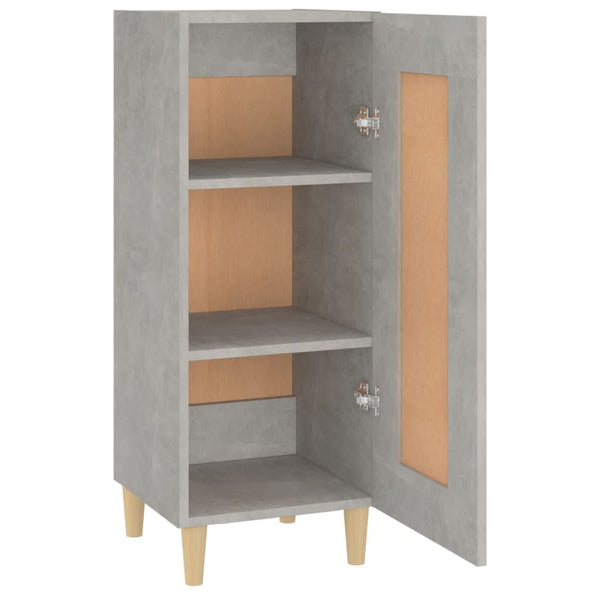 Betongraues Sideboard Kandy 34,5x34x90cm (Holz)