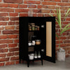 Schwarzer Konsolentisch Eberhardt 34,5x34x90cm (Holz)