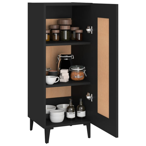 Schwarzer Konsolentisch Eberhardt 34,5x34x90cm (Holz)