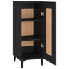 Schwarzer Konsolentisch Eberhardt 34,5x34x90cm (Holz)