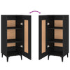 Schwarzer Konsolentisch Eberhardt 34,5x34x90cm (Holz)