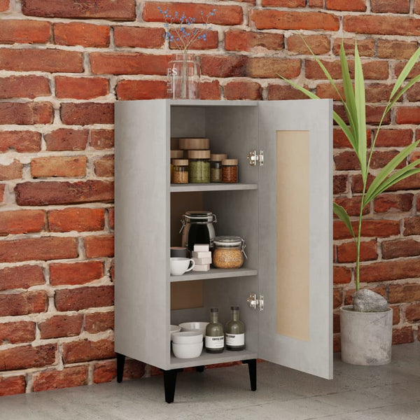 Sideboard Eberhardt in Betongrau 34,5x34x90cm (Holz)
