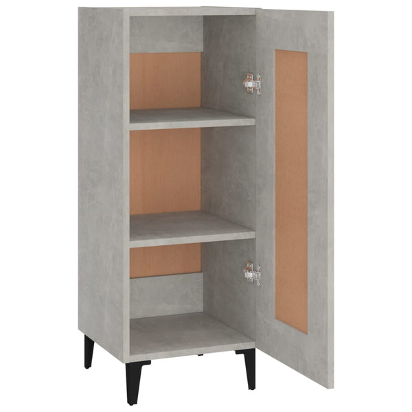 Sideboard Eberhardt in Betongrau 34,5x34x90cm (Holz)