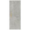Wandschrank Betongrau Tenciuc 34,5x34x90cm (Holz)