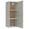 Wandschrank Betongrau Tenciuc 34,5x34x90cm (Holz)