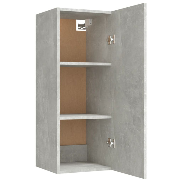 Wandschrank Betongrau Tenciuc 34,5x34x90cm (Holz)