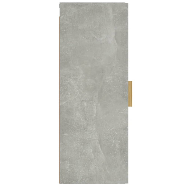 Wandschrank Betongrau Tenciuc 34,5x34x90cm (Holz)