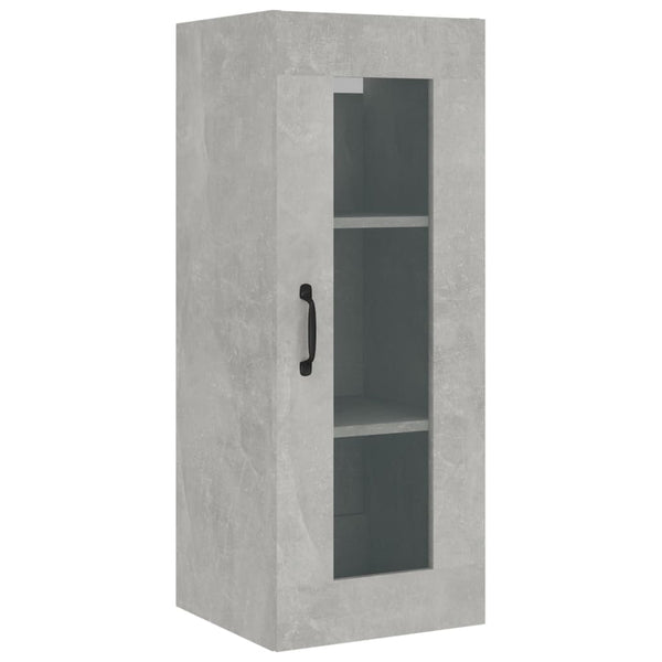 Betongrauer Hängeschrank Fur 34,5x34x90cm