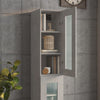 Betongrauer Hängeschrank Fur 34,5x34x90cm