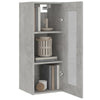 Betongrauer Hängeschrank Fur 34,5x34x90cm
