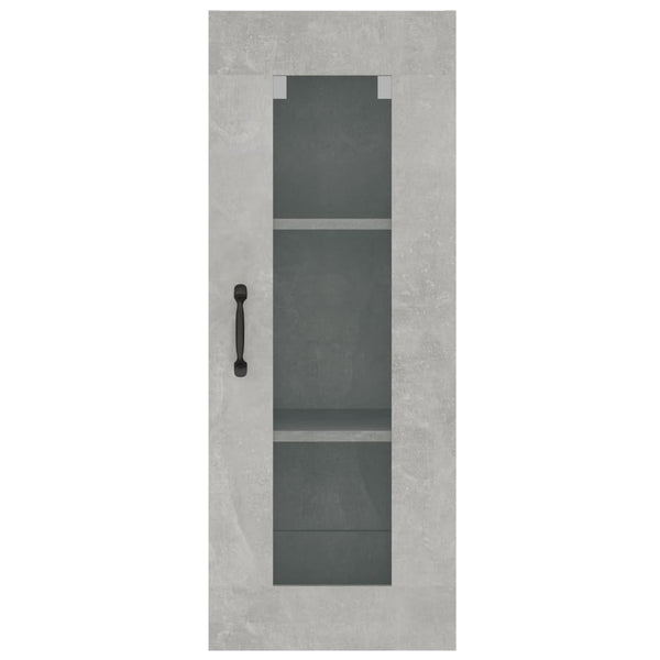 Betongrauer Hängeschrank Fur 34,5x34x90cm