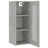 Betongrauer Hängeschrank Fur 34,5x34x90cm