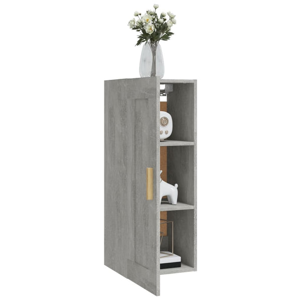 Wandschrank Domnaru 35x34x90cm aus Beton (Holz)