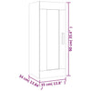 Wandschrank Domnaru 35x34x90cm aus Beton (Holz)