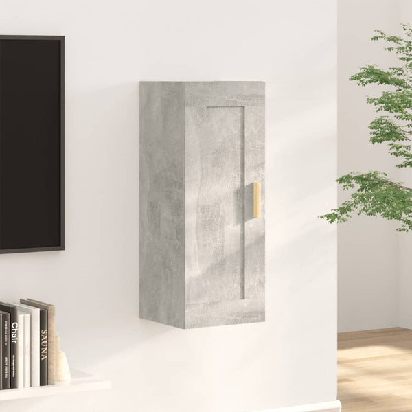 Wandschrank Domnaru 35x34x90cm aus Beton (Holz)