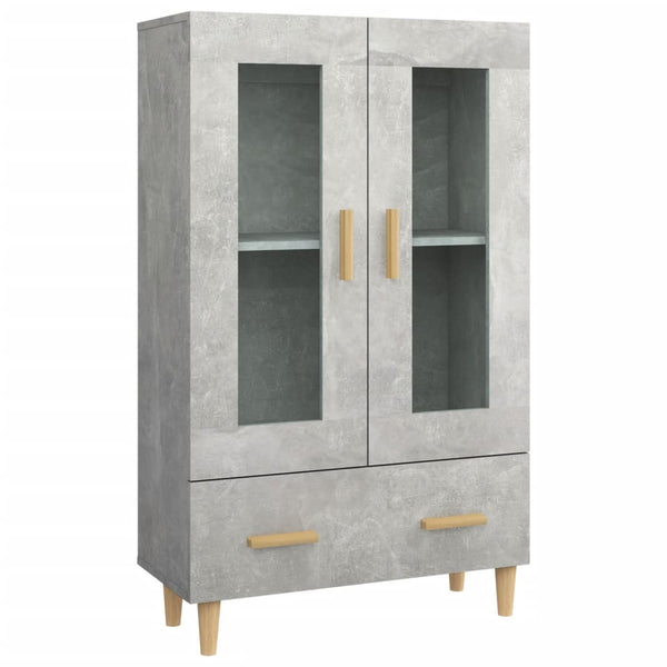 Betongrauer Schrank Fethi 70x31x115cm (Holz)