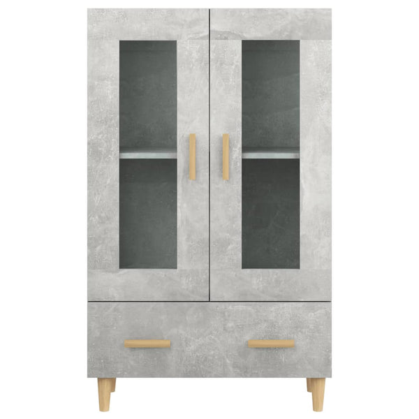 Betongrauer Schrank Fethi 70x31x115cm (Holz)