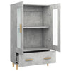 Betongrauer Schrank Fethi 70x31x115cm (Holz)