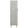 Betongrauer Schrank Fethi 70x31x115cm (Holz)