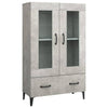 Betongrauer Schrank Rodinceanu 70x31x115cm (Holz)