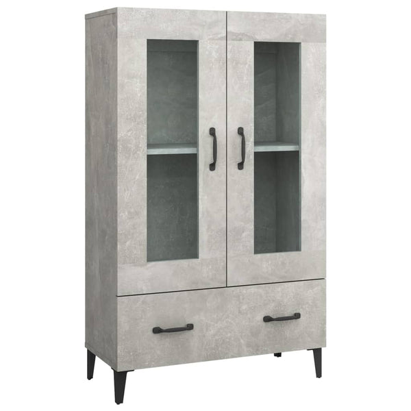 Betongrauer Schrank Rodinceanu 70x31x115cm (Holz)