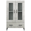Betongrauer Schrank Rodinceanu 70x31x115cm (Holz)