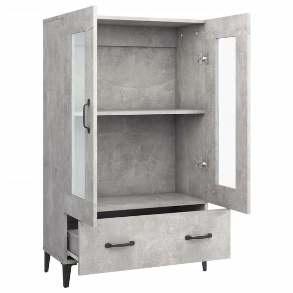 Betongrauer Schrank Rodinceanu 70x31x115cm (Holz)