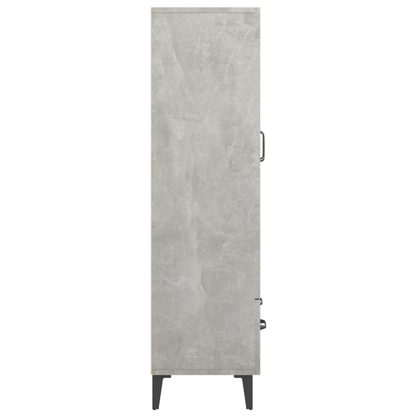 Betongrauer Schrank Rodinceanu 70x31x115cm (Holz)