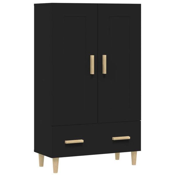 Schwarzer Schrank Boboc 70x31x115cm (Holz)