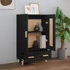 Schwarzer Schrank Boboc 70x31x115cm (Holz)